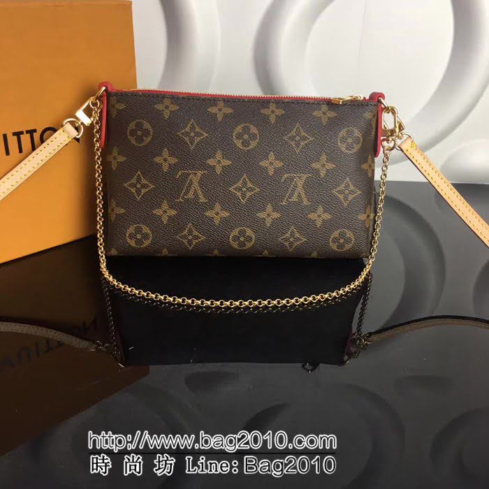 路易威登LV頂級原單 M41638紅色 PALLAS CLUTH 多功能包袋 YDH1513